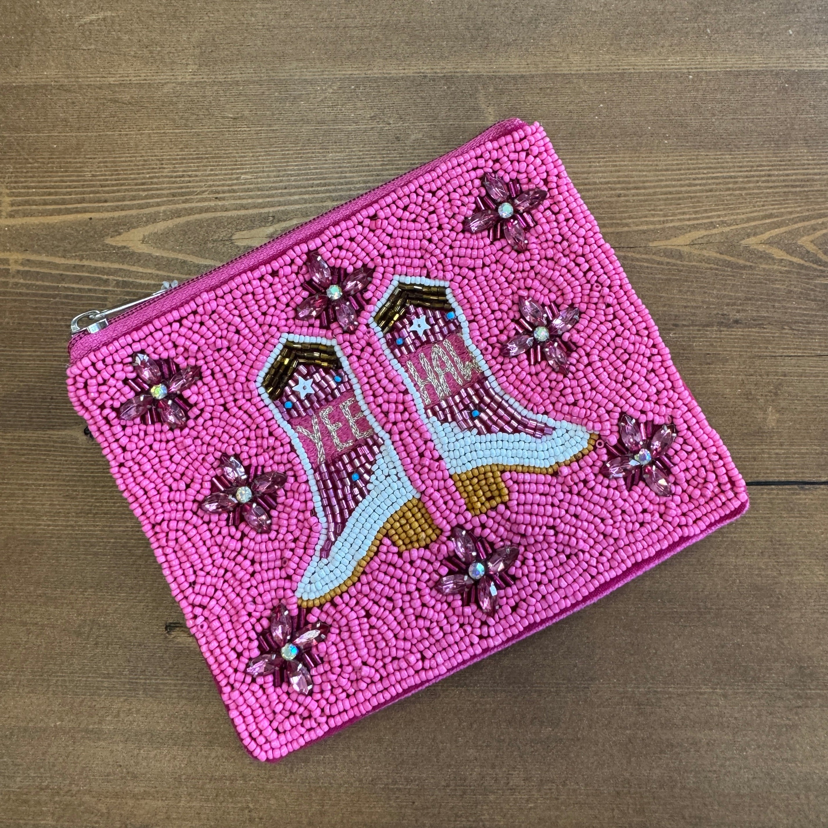 Cowgirl Beaded Coin Purse