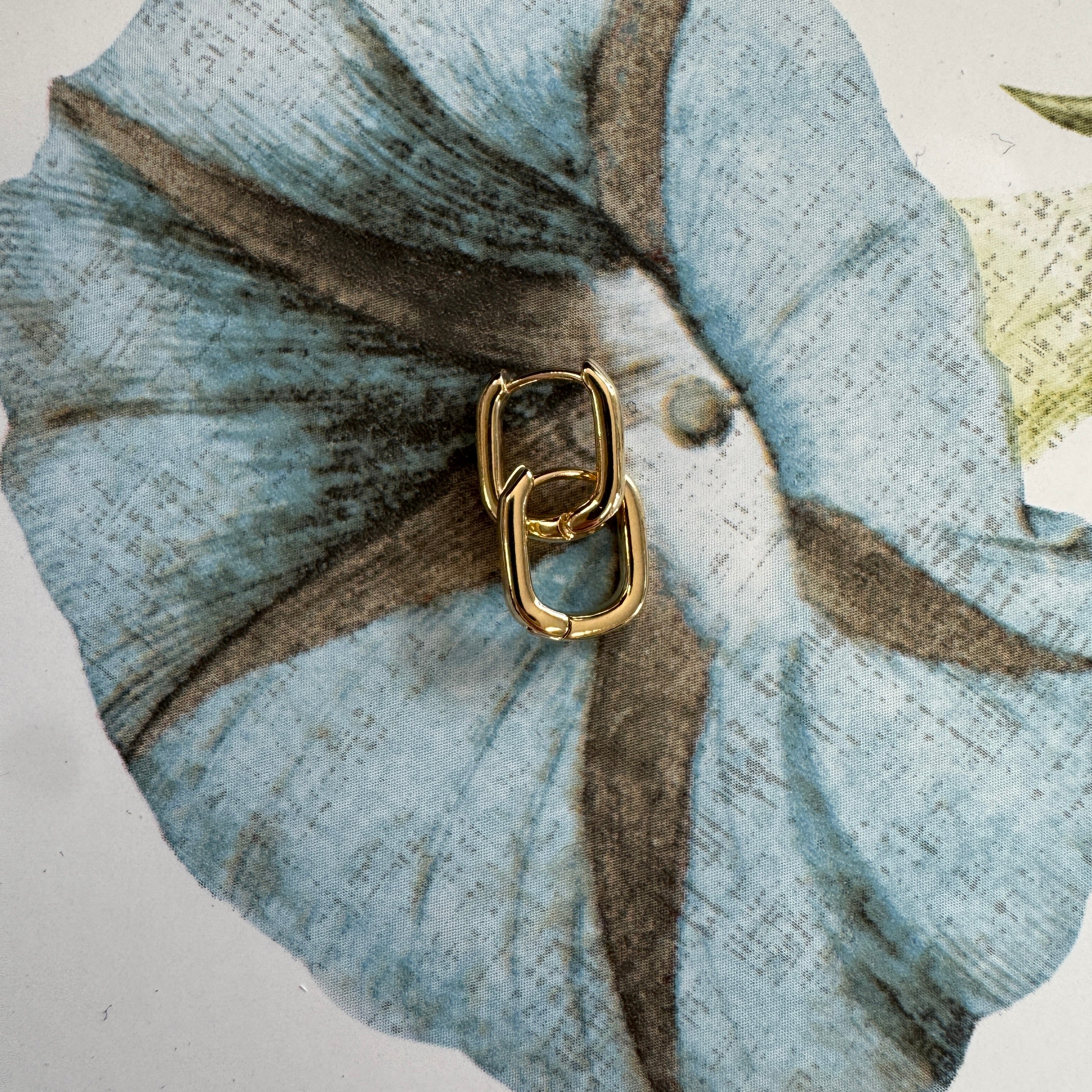 Small Square Huggie Earrings