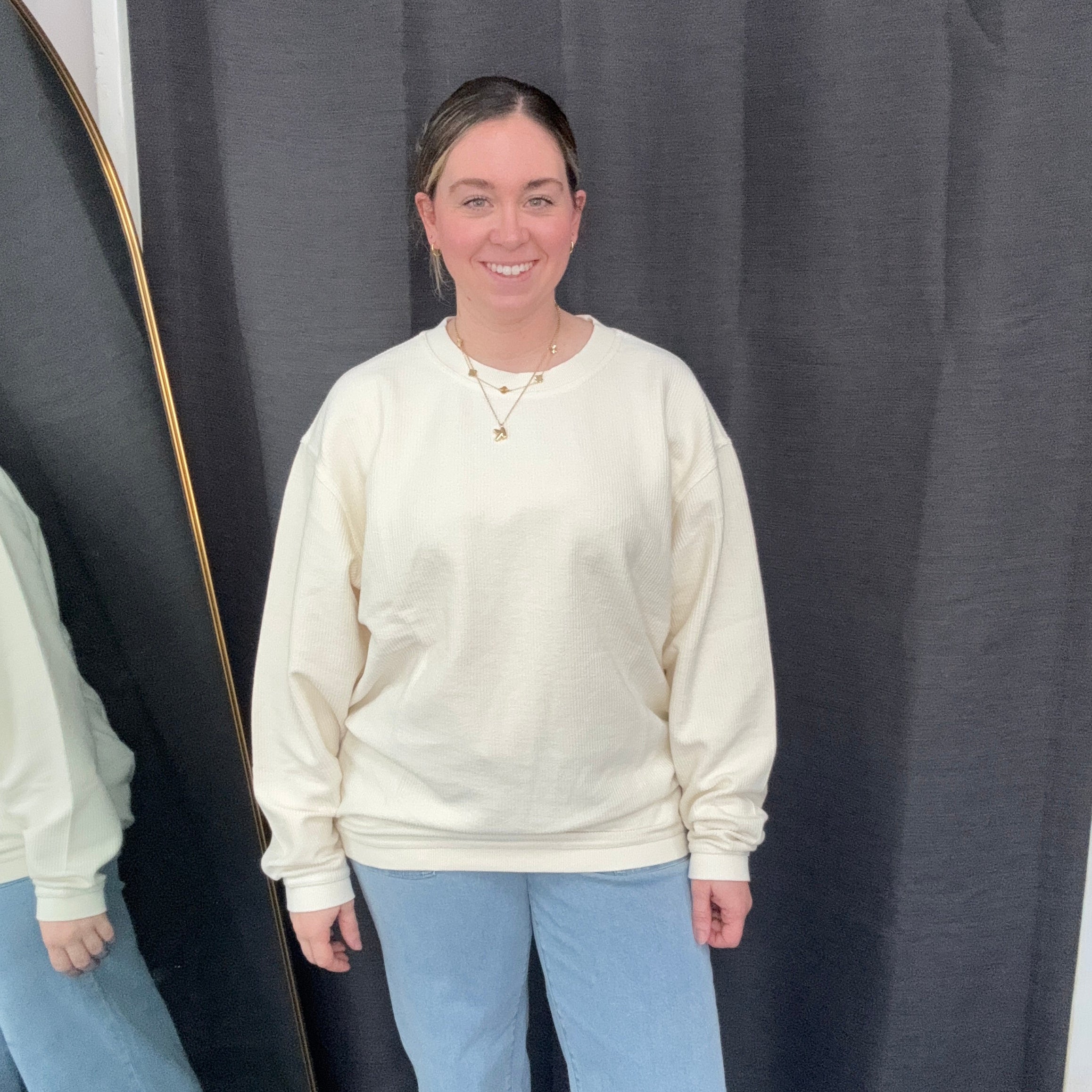 Essential Lux Corded Crew